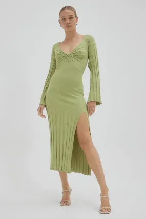 Radiant Knit Dress - Matcha