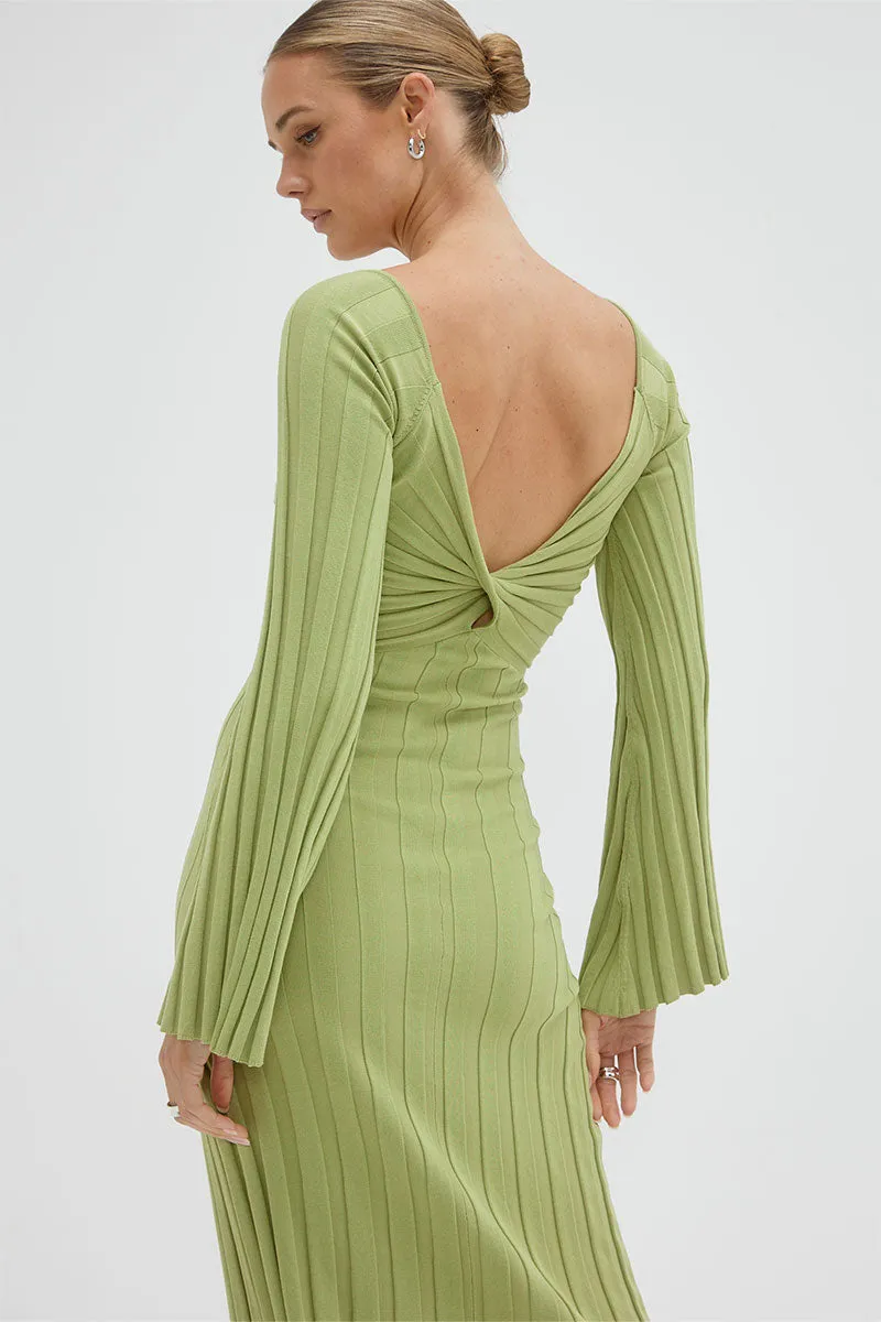 Radiant Knit Dress - Matcha