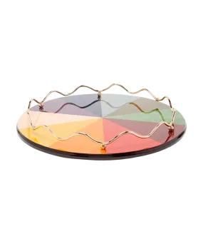 Rainbow Lacquer Tray, Large