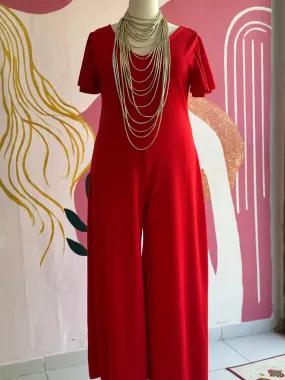 Red Elegant Jumpsuit