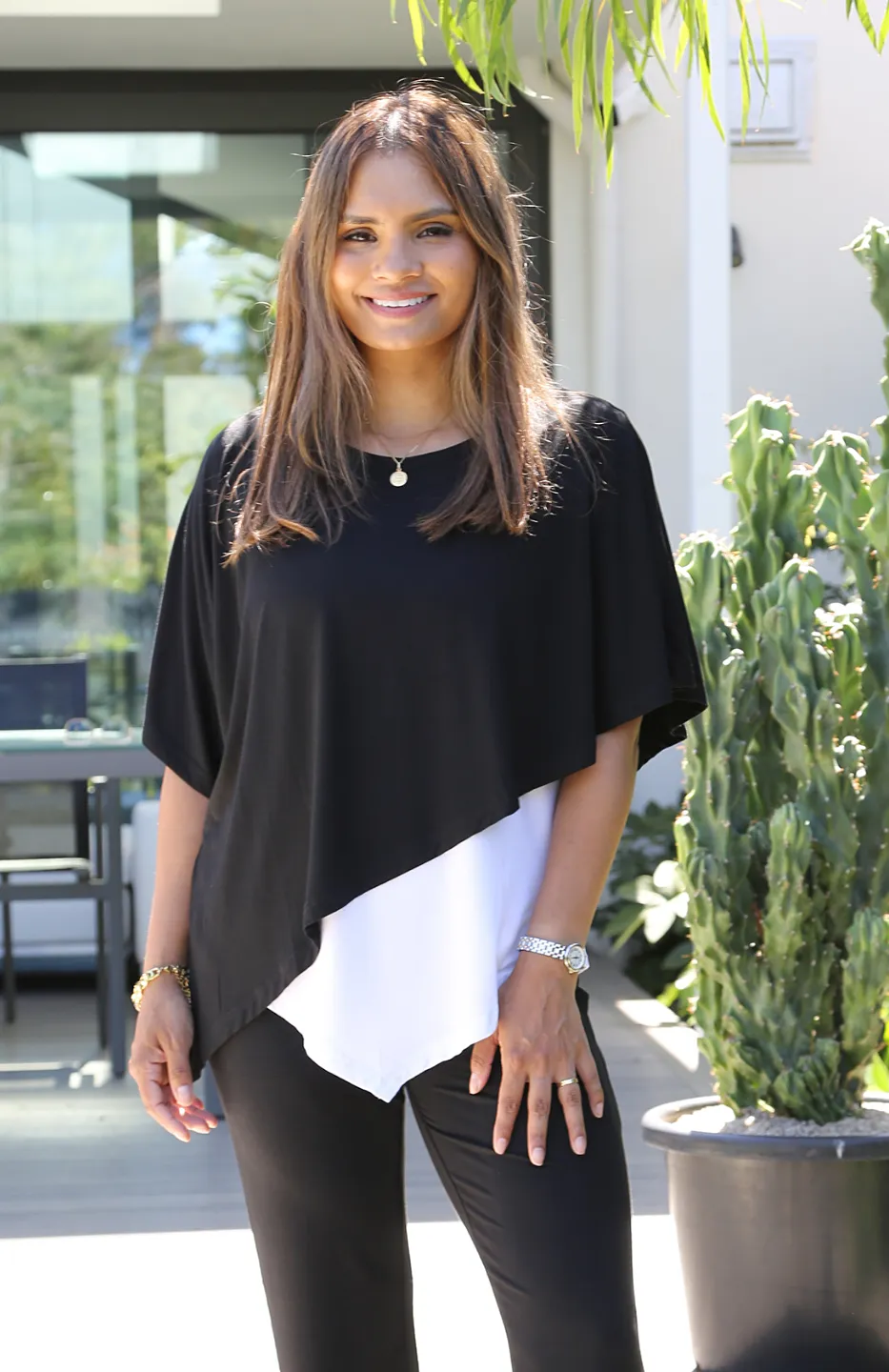 RENATA Asymmetrical Double Layer Top