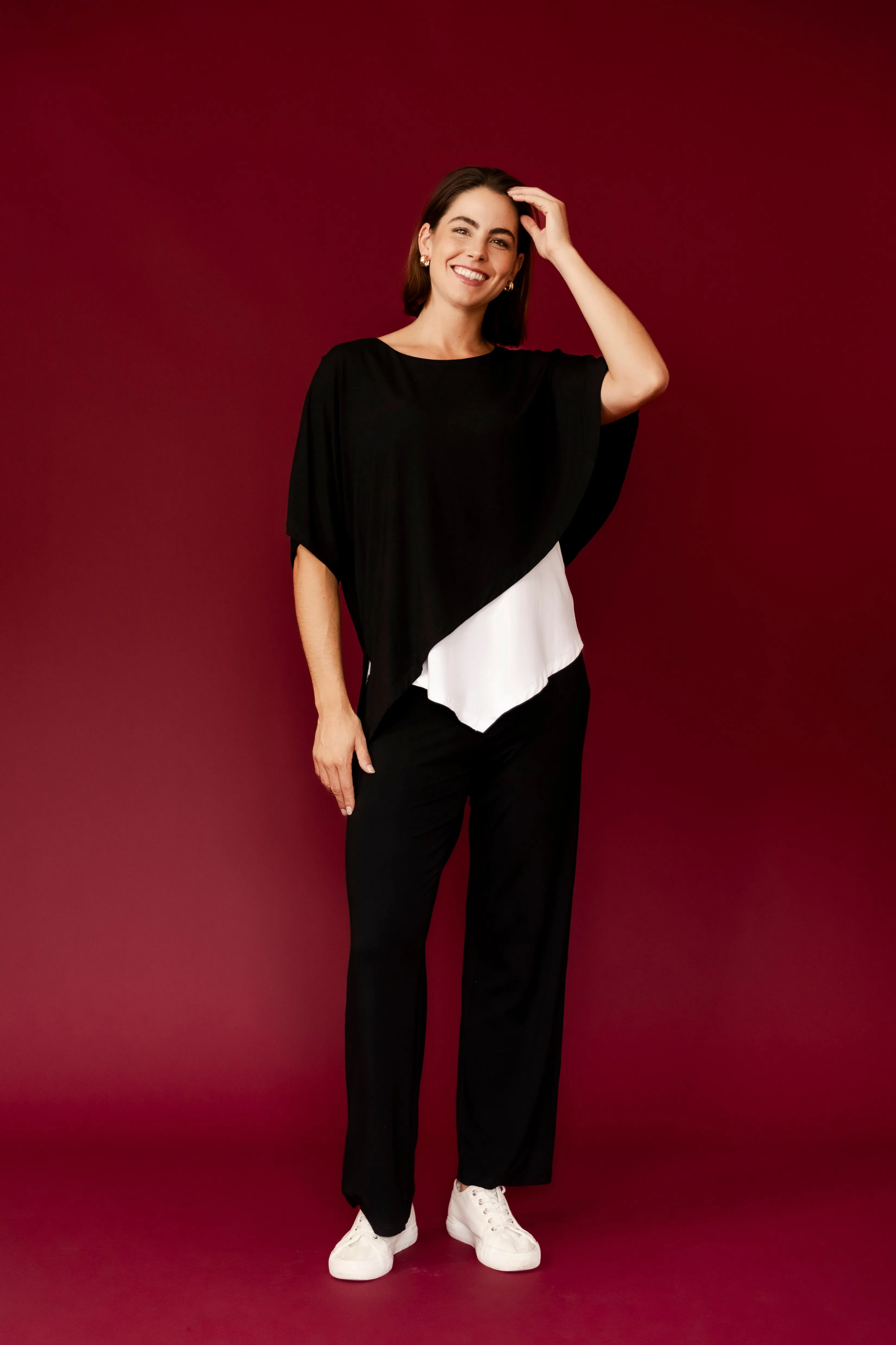 RENATA Asymmetrical Double Layer Top