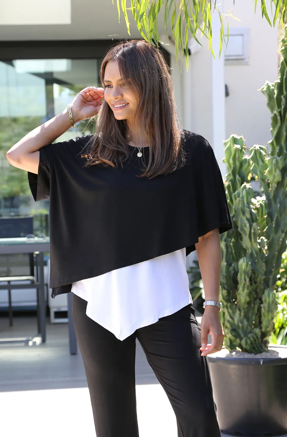 RENATA Asymmetrical Double Layer Top