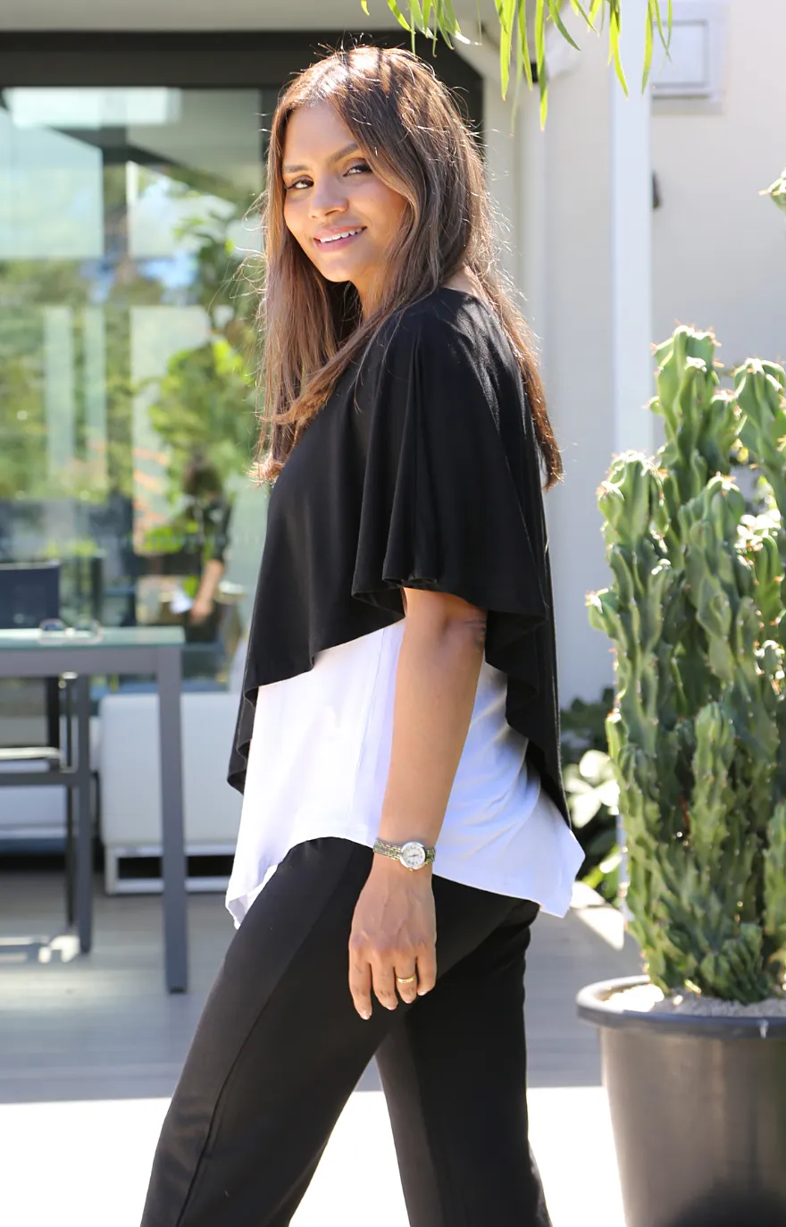RENATA Asymmetrical Double Layer Top