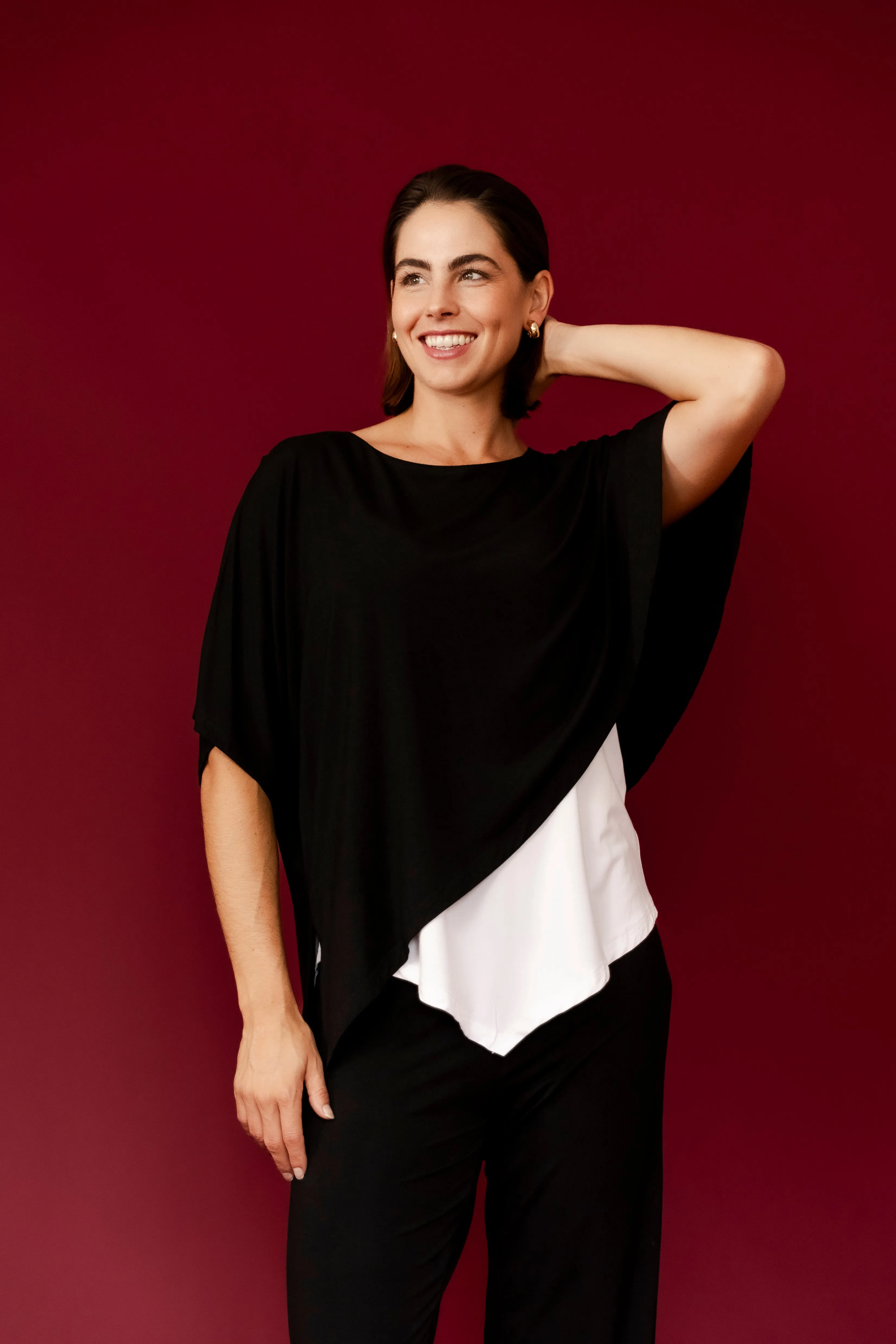 RENATA Asymmetrical Double Layer Top