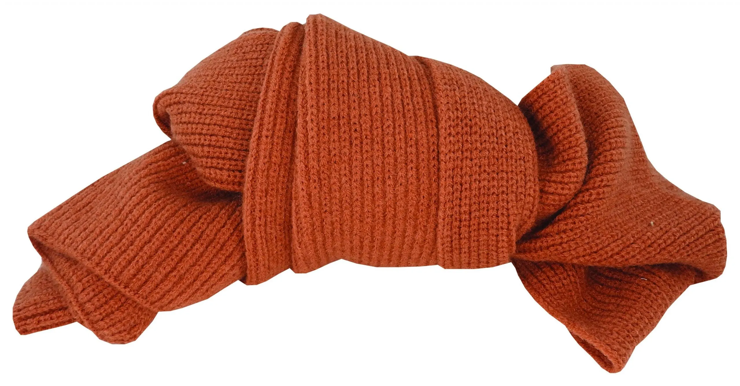 Rib Knit Scarf | Clay