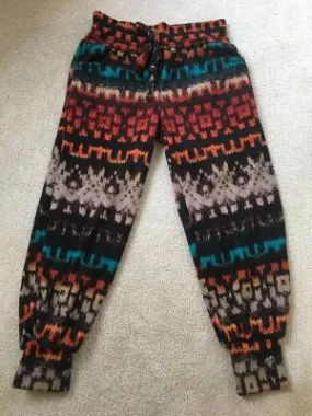 Rust tribal smush Track pocket pant