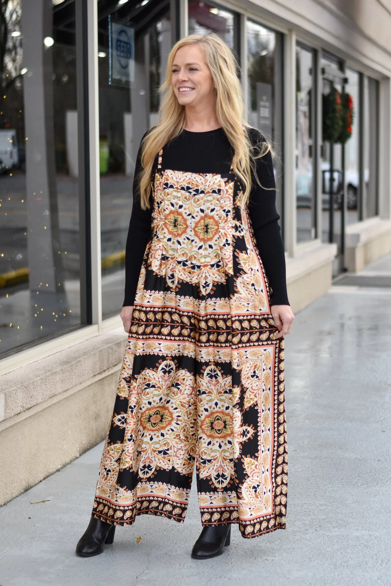 Scarf Print Dana Jumpsuit