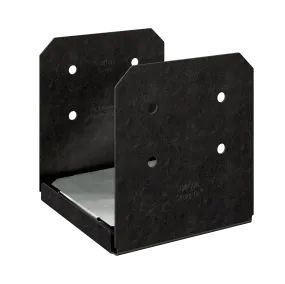 Simpson APVB1010 Outdoor Accents Avant Collection ZMAX, Black Powder-Coated Post Base for 10x10