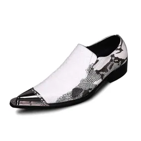 Slip on Mens Low Top Steel Toe Printed Oxfords