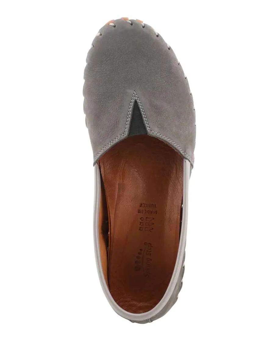 Spring Step Kathaleta Slip On in Grey Suede