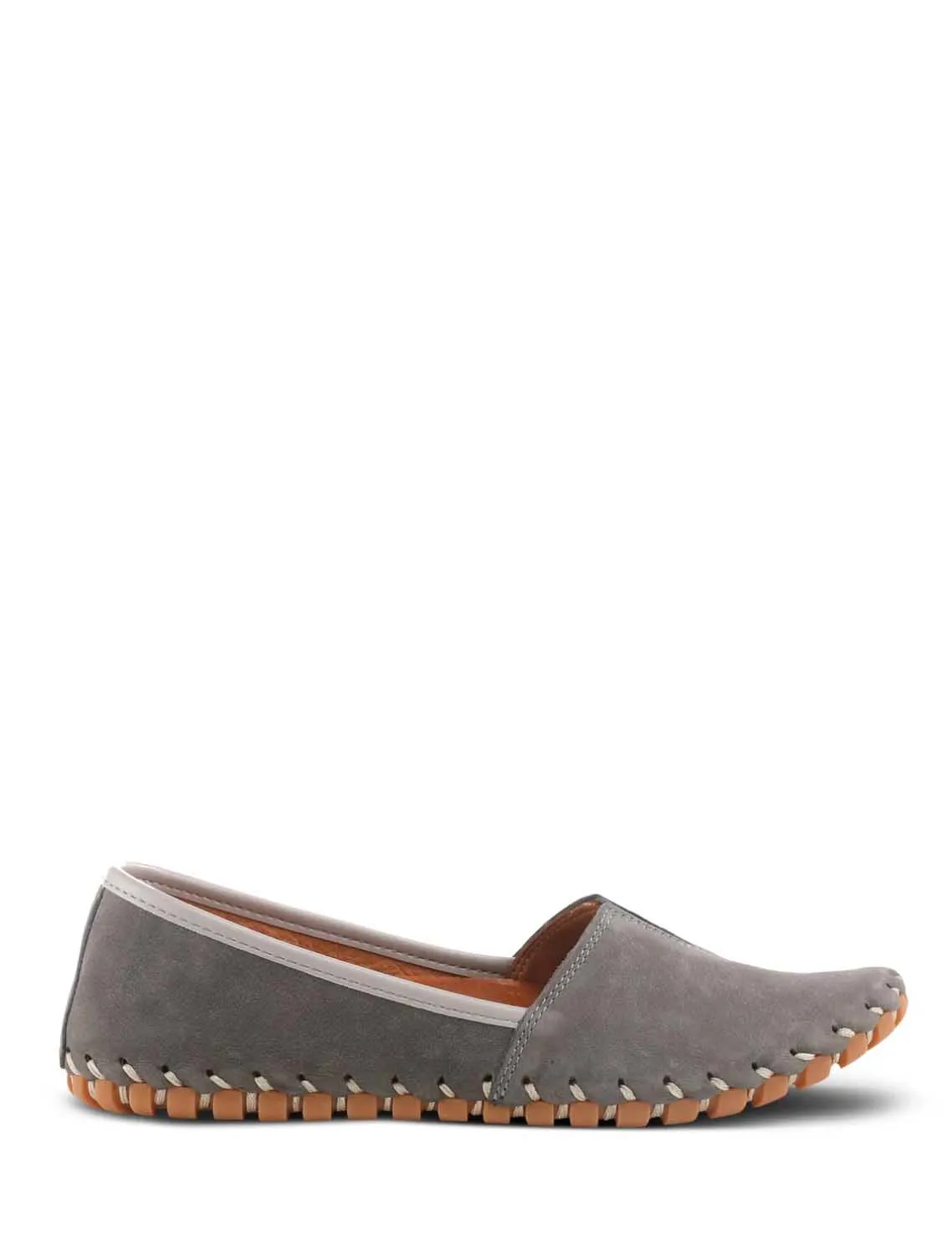 Spring Step Kathaleta Slip On in Grey Suede
