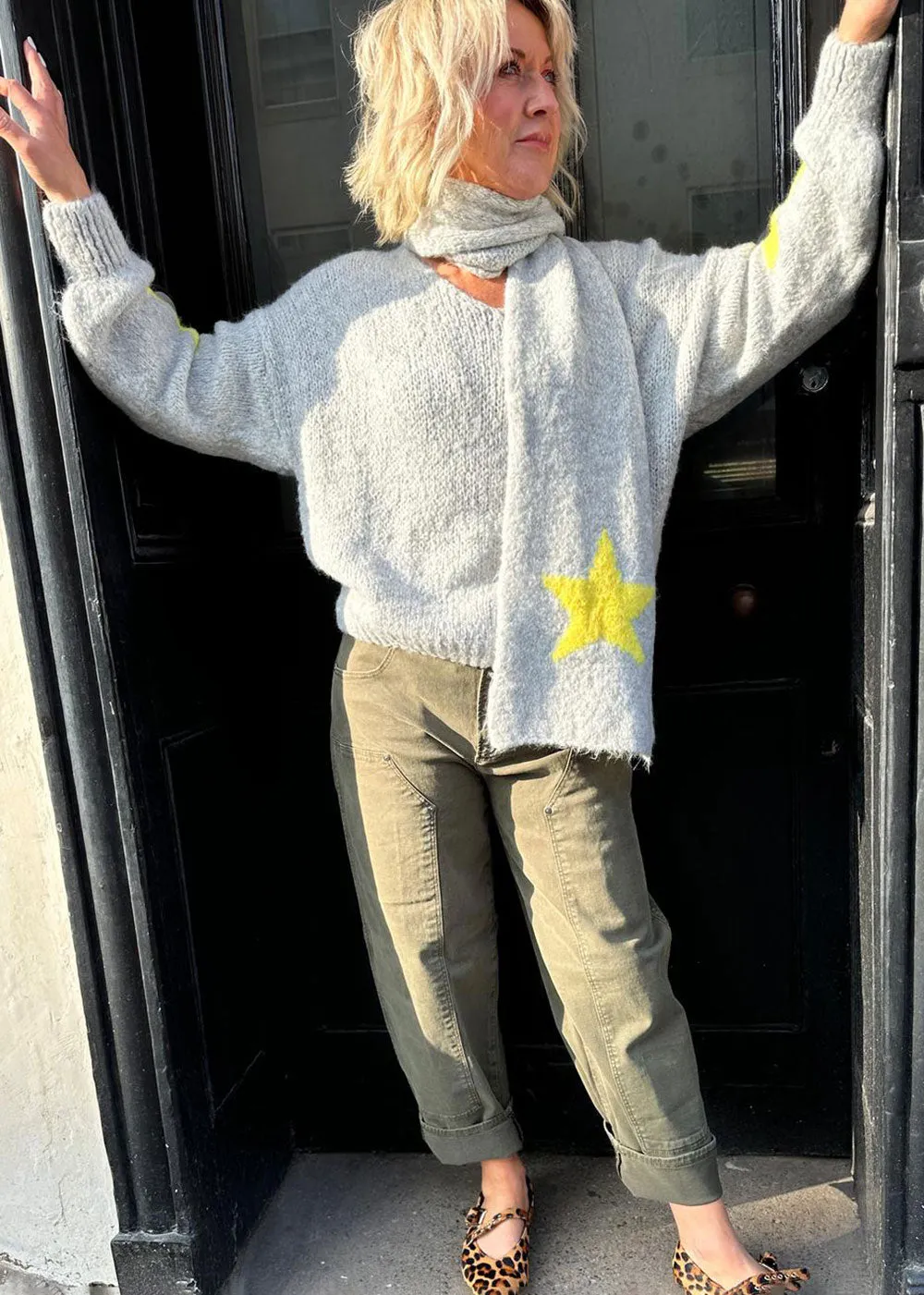 Star Knit with Scarf