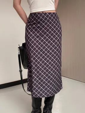 Straight High Rise Harajuku Midi Skirt