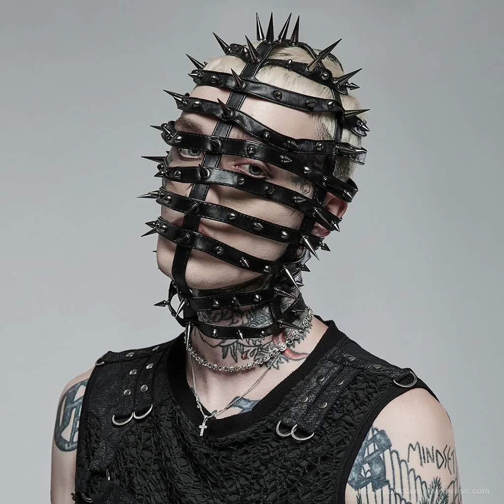 Straitjacket Supermodel Spiked Mask