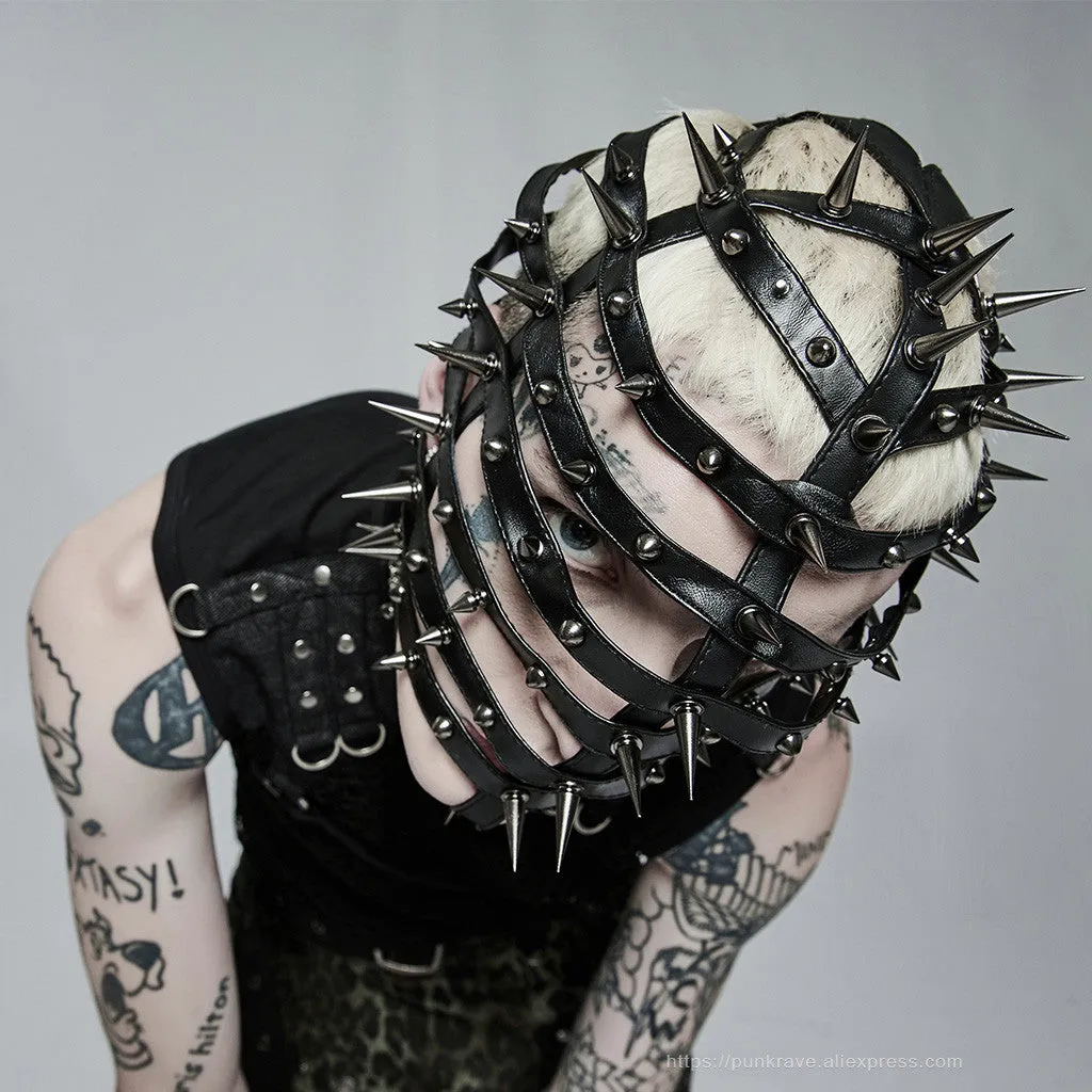 Straitjacket Supermodel Spiked Mask
