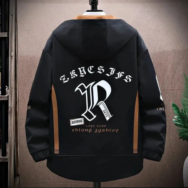 Streetwear for Men hooded coat, breathable textiles sewn into outfits