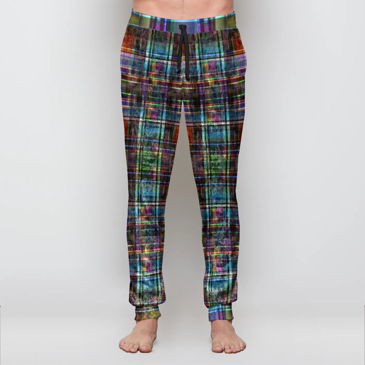 Sunday Slackin Plaid Unisex Velvet Jogger