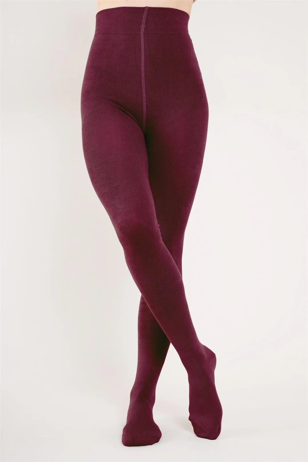 Super Soft Bamboo Tights in Cranberry by Nomads
