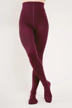 Super Soft Bamboo Tights in Cranberry by Nomads
