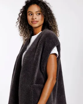 Tara reversable gilet - ash