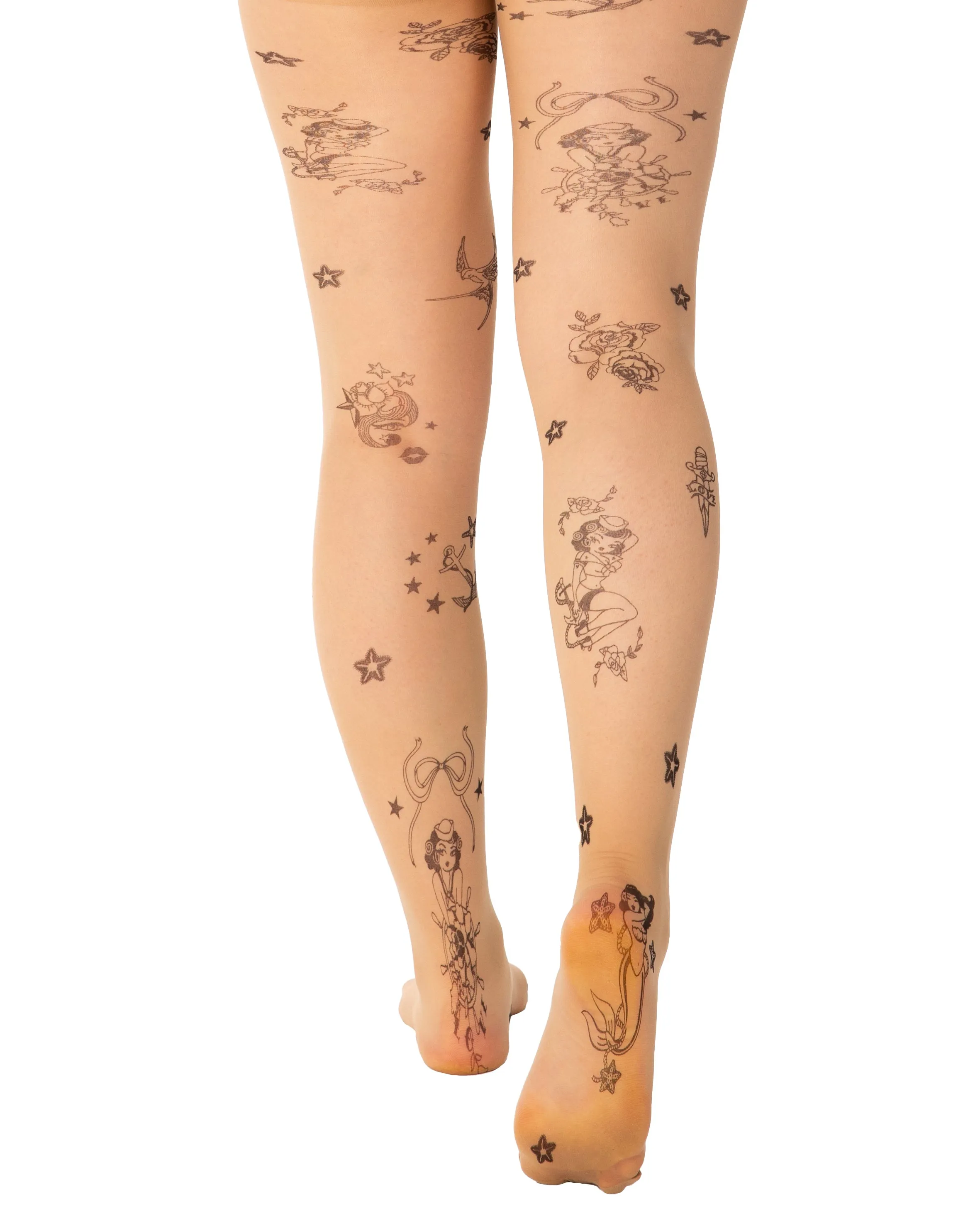 Tattoo Sailor Girl Tights