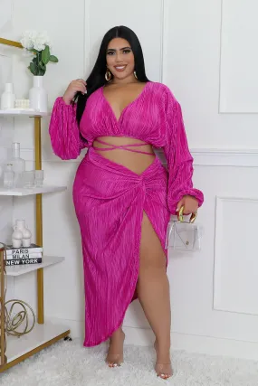 Vacay Drinks Skirt Set Plus