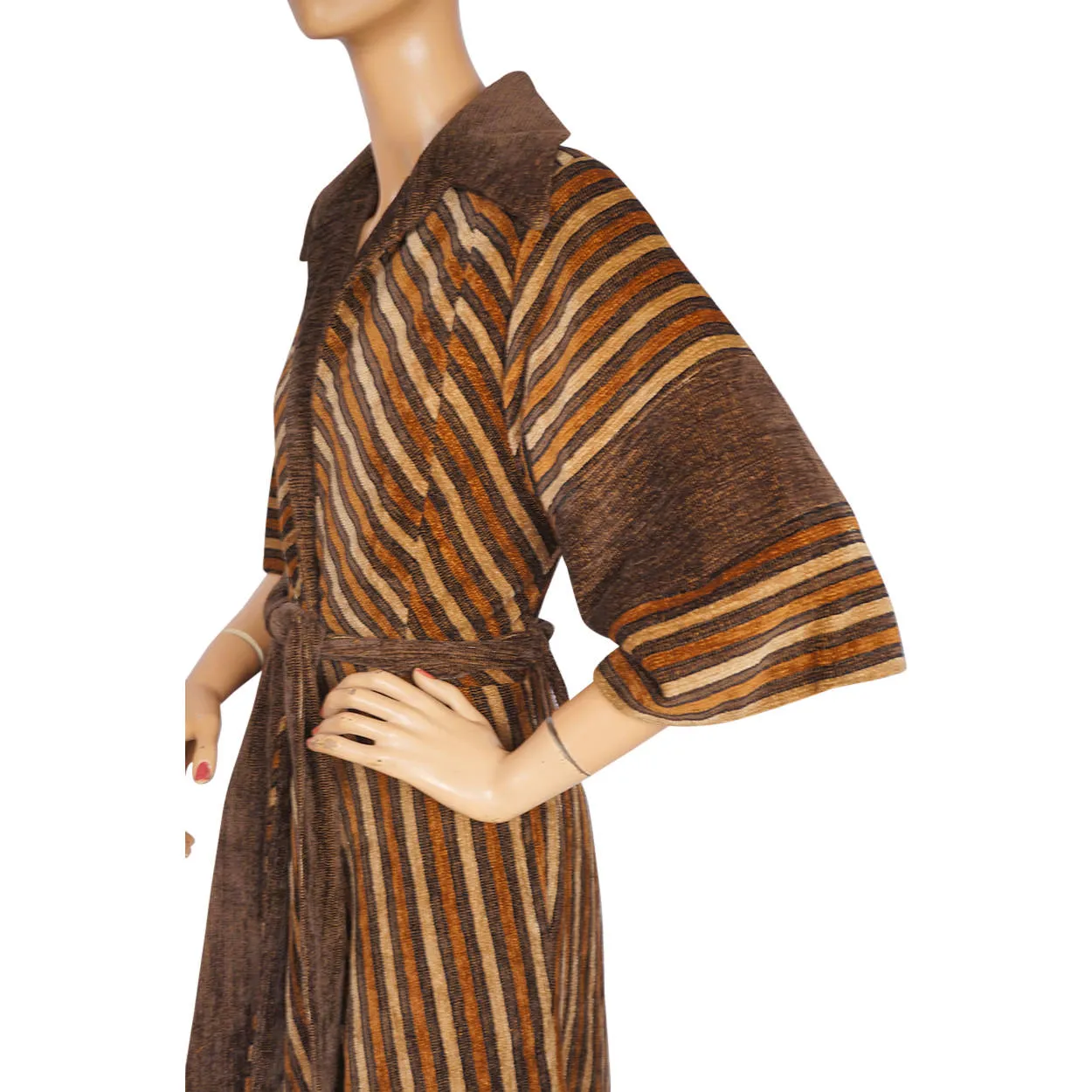 Vintage 1970s Mod Carnaby Street Coat Iconic Aristos of London Chenille Ladies Size S