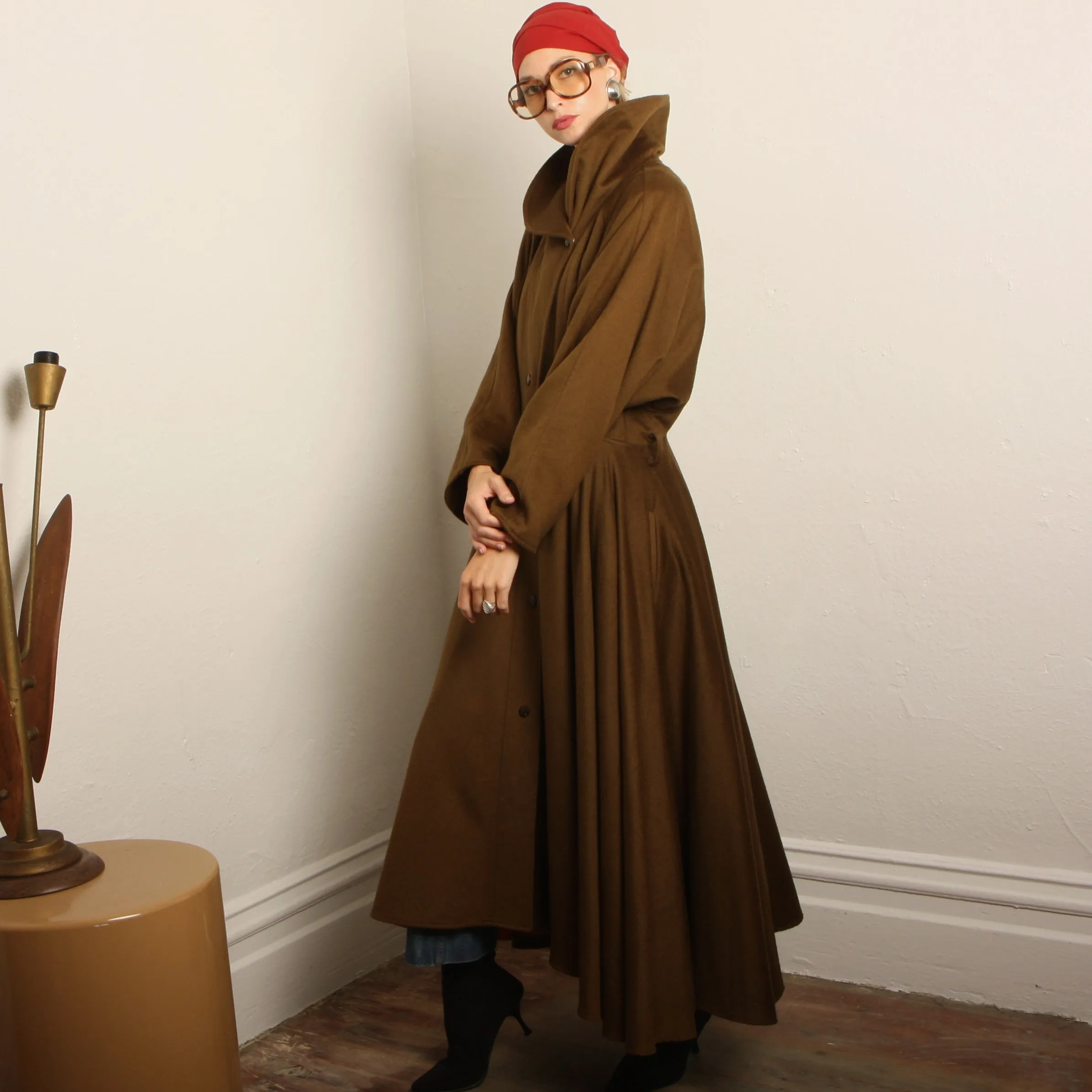 Vintage 70's Ramosport France Wool Dress Coat