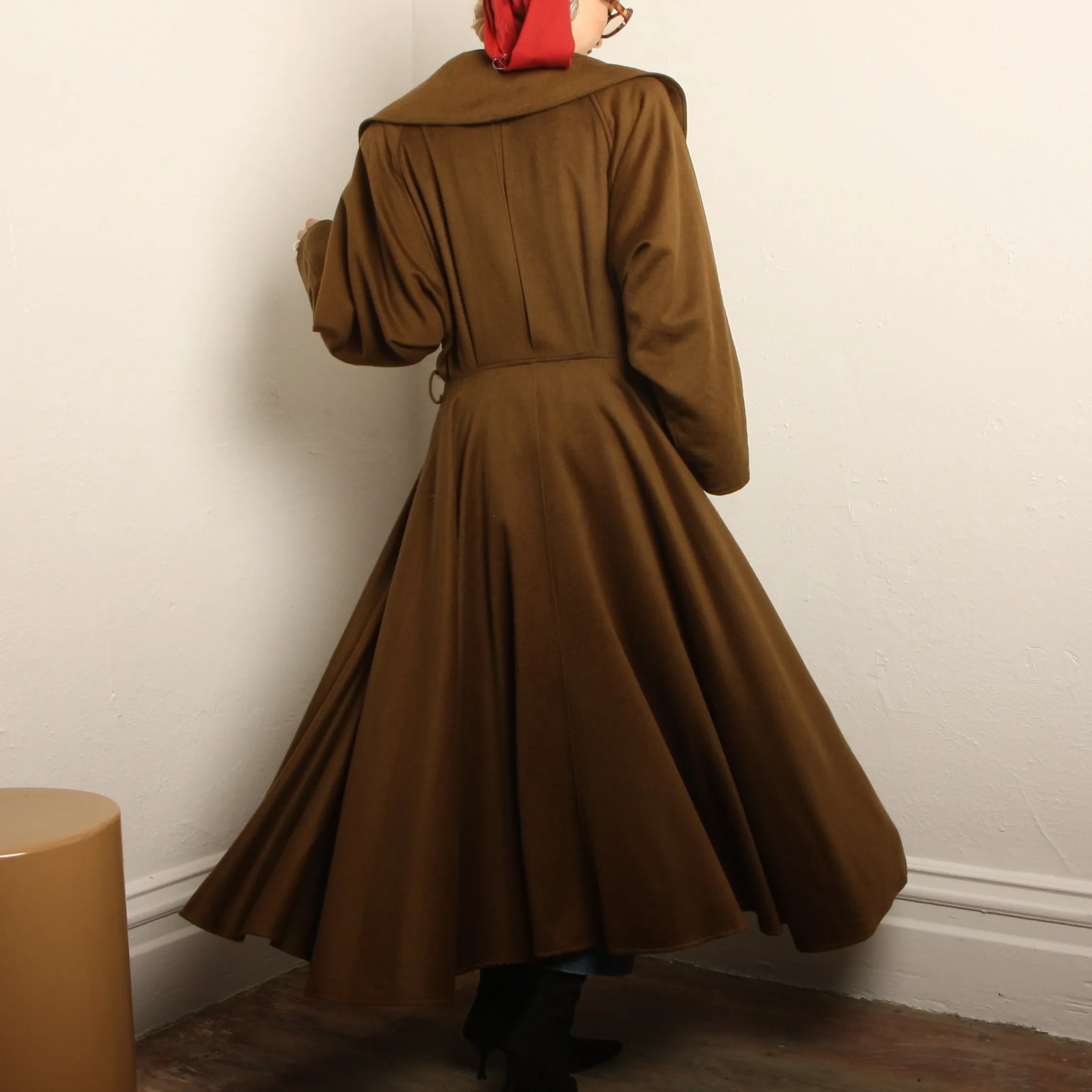 Vintage 70's Ramosport France Wool Dress Coat