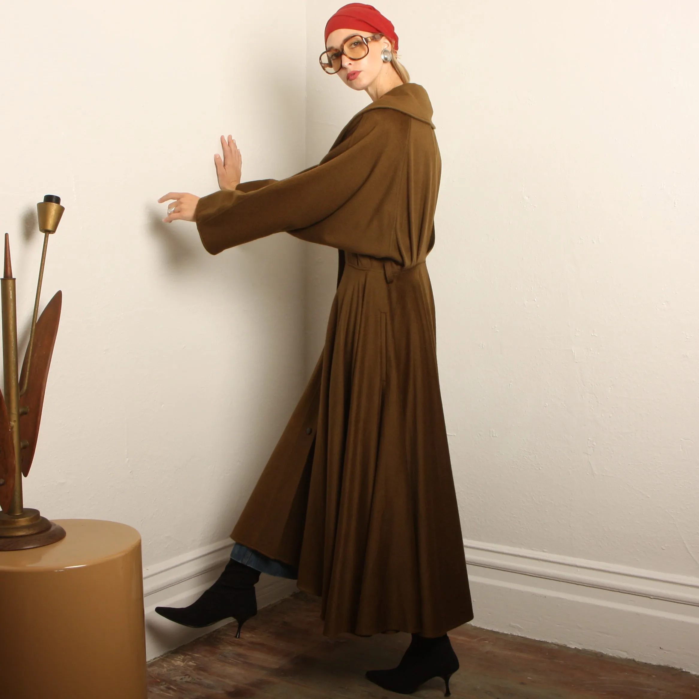 Vintage 70's Ramosport France Wool Dress Coat
