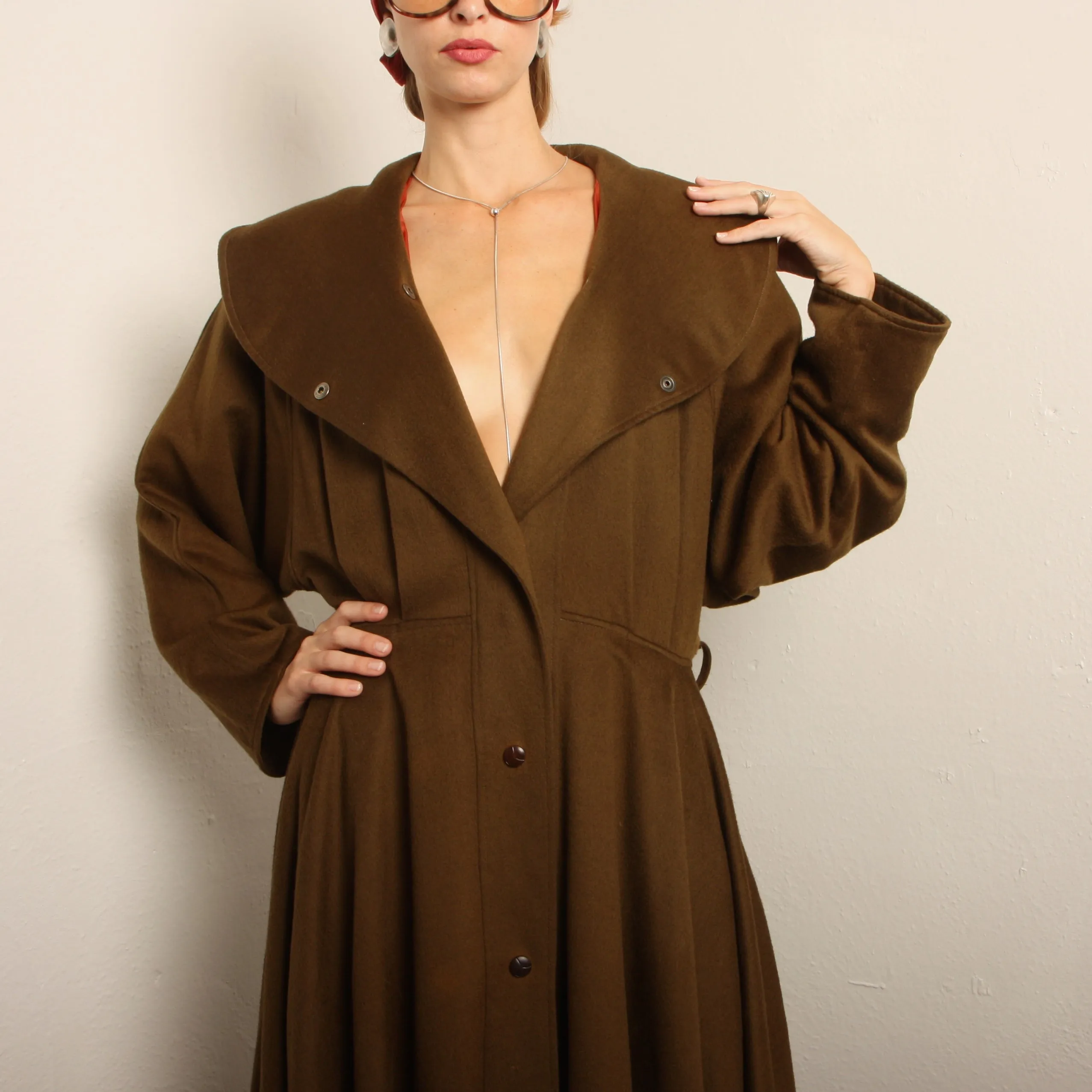 Vintage 70's Ramosport France Wool Dress Coat