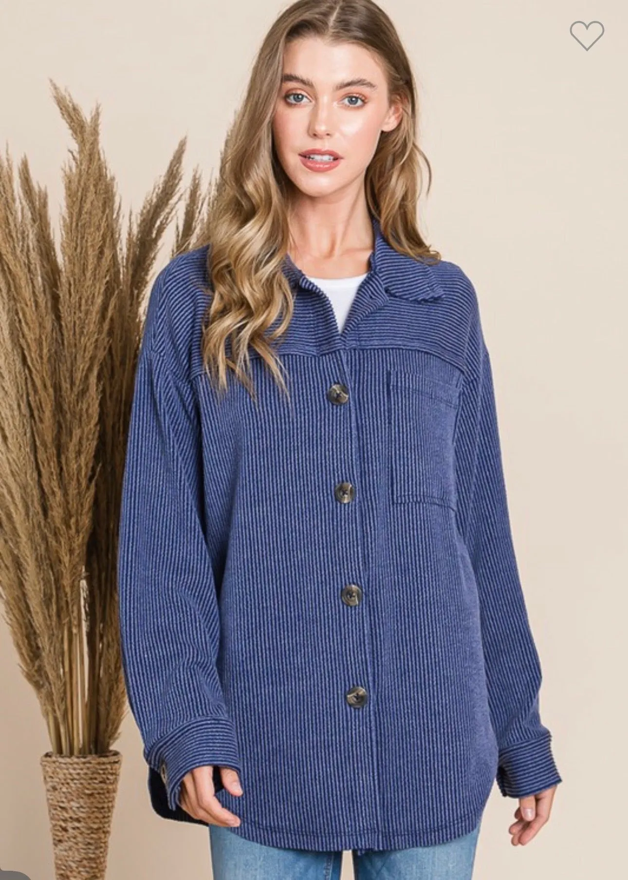 Waffle Button Up Shirt