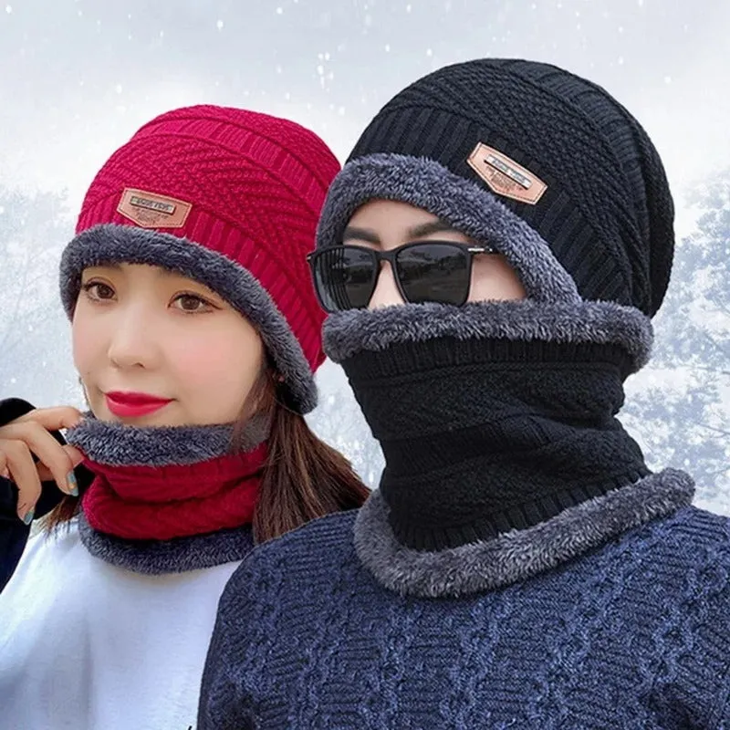 Winter Cap with Neck Mufler