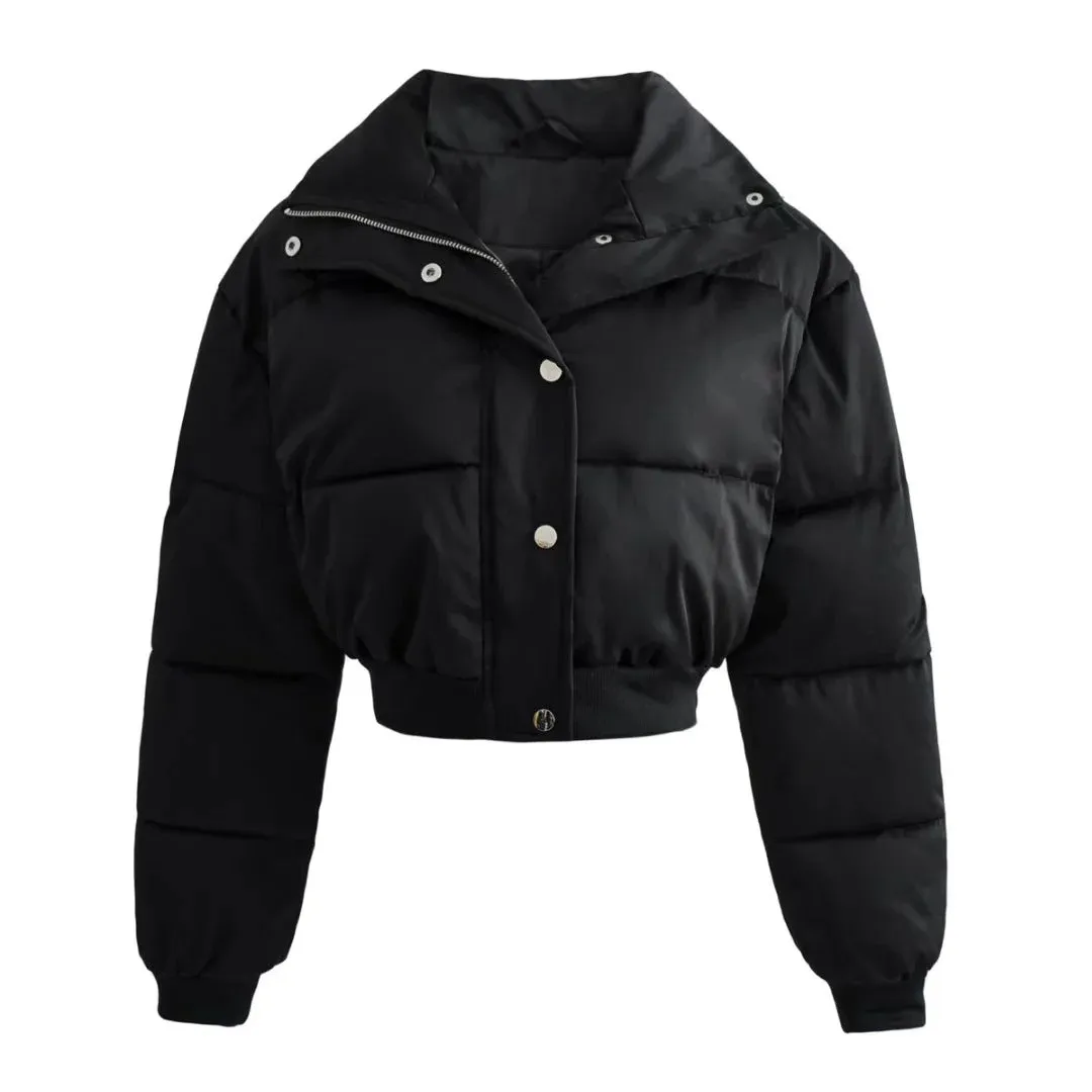winter new thickened seven-color warm cotton clothes loose and handsome European and American trend women's cotton-padded jackets