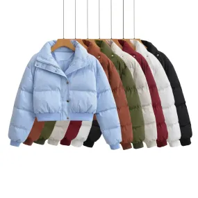 winter new thickened seven-color warm cotton clothes loose and handsome European and American trend women's cotton-padded jackets