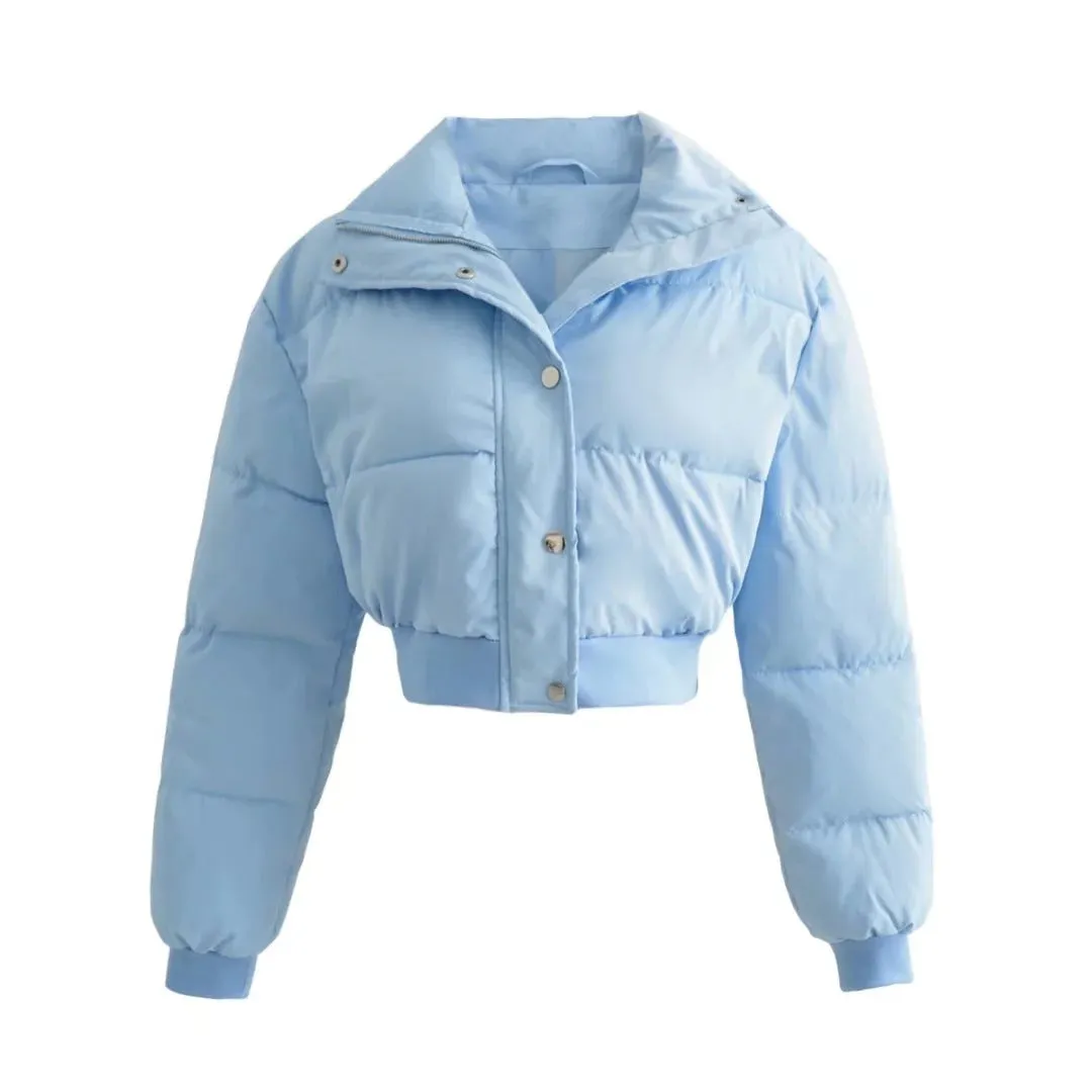 winter new thickened seven-color warm cotton clothes loose and handsome European and American trend women's cotton-padded jackets