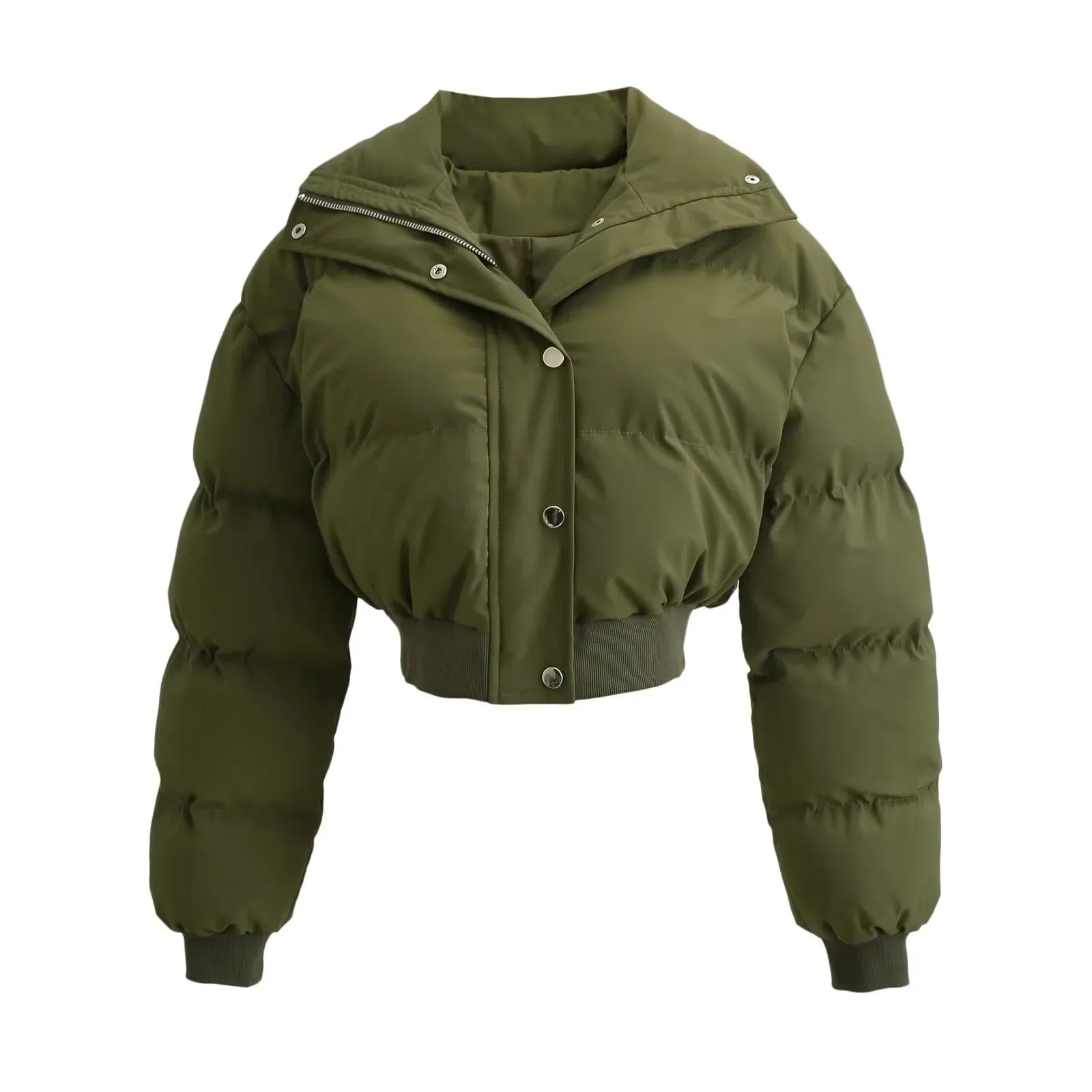 winter new thickened seven-color warm cotton clothes loose and handsome European and American trend women's cotton-padded jackets
