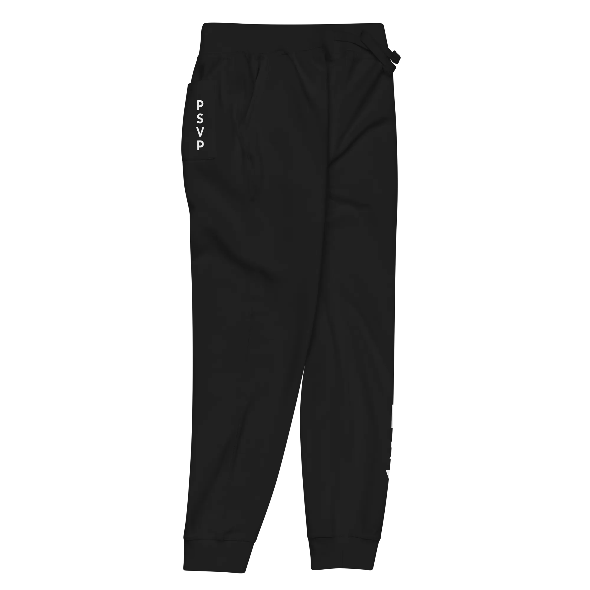 Women's Fleece Black Sweatpants - PSVP