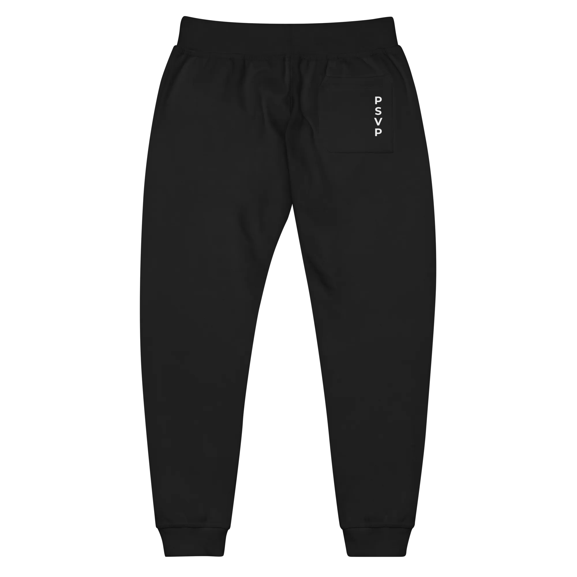 Women's Fleece Black Sweatpants - PSVP